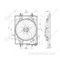 Ventilateur électrique radiateur auto 12v pour DACIA SANDERO